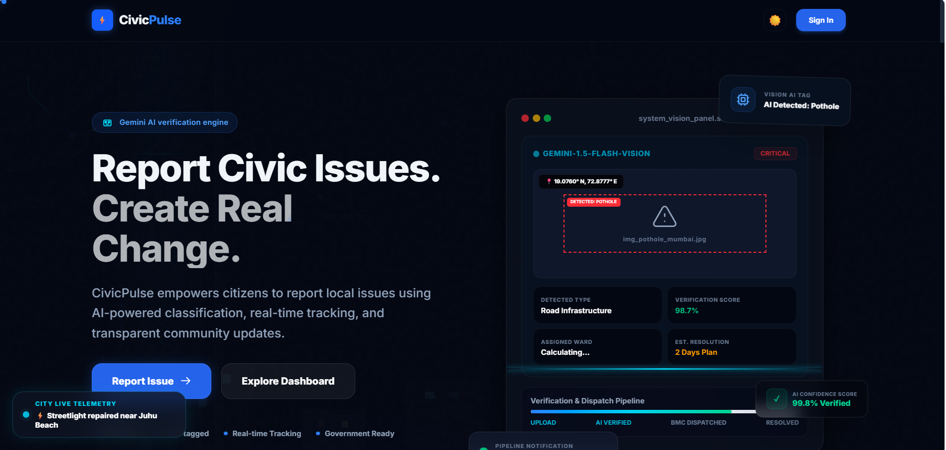 CivicPulse screenshot